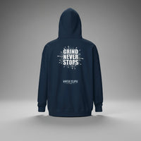 Man - The Grind Never Stops Hoodie - Winter Eclipse Oct '25 - AMAZEA